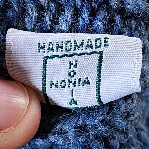 Handmade Nonia Newfoundland Wool Sock Slippers - Picture 2 of 3